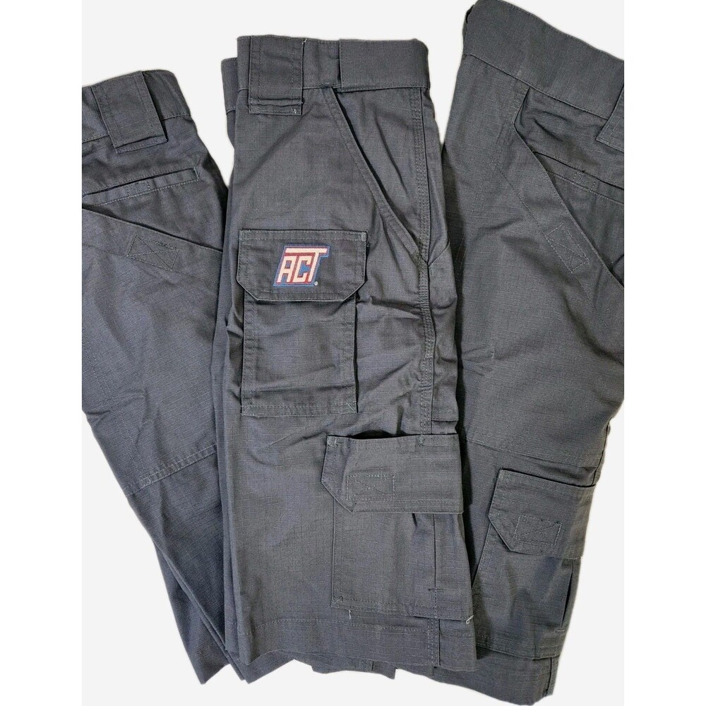 Affinity Mens 36 Gray ACT Cargo Shorts LOT OF 3 Cotton/Poly Blend Ring Clip